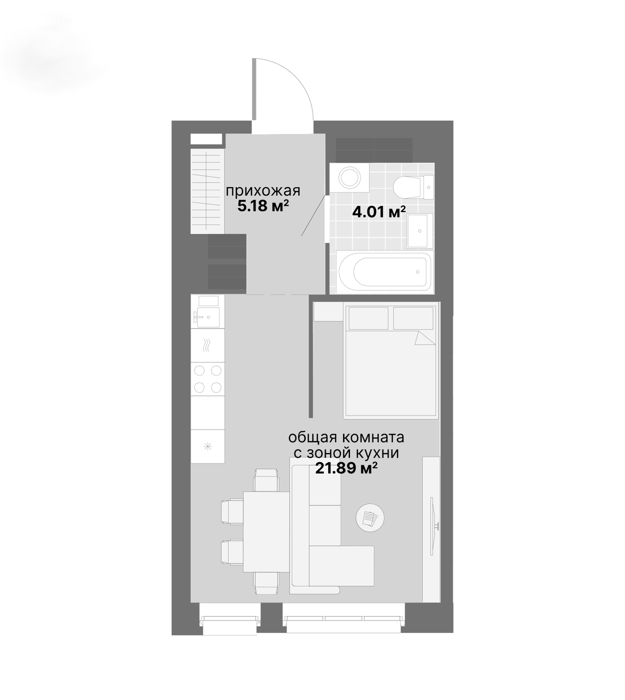 Планировка в ЖК Авангард 3.0