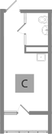 Планировка Студия, 20.6 м² в ЖК Основинские кварталы