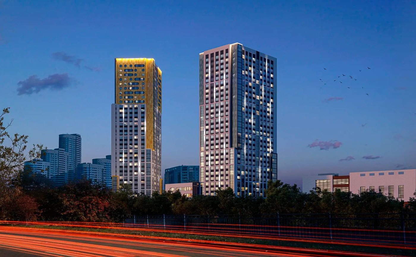ЖК Repin Towers Атомстройкомплекс: вид на башню